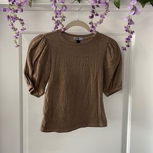 Vylette Brown Blouse